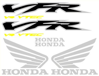 Honda VFR 800 2002 Model Full Decal Set